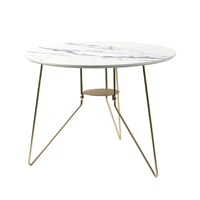 Tavolino da salotto moderno con tavolino in ferro vintage in marmo moderno mobili soggiorno ultra moderno tavolo da pranzo centrale TXMC001-1